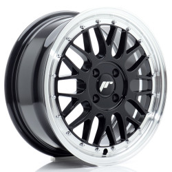 Felga Aluminiowa JR Wheels JR23 16x7 ET40 4x100 Gloss Black w/Machined Lip