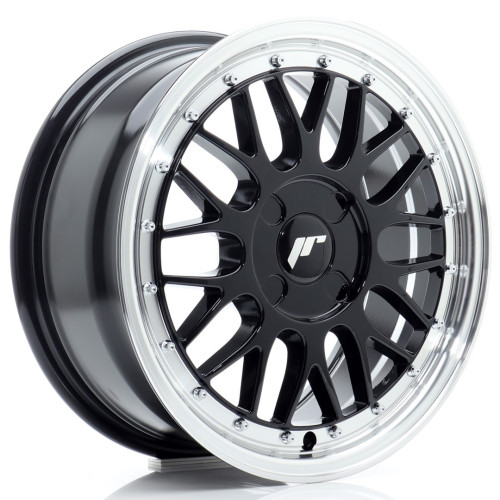 Felga Aluminiowa JR Wheels JR23 16x7 ET20-45 4H BLANK Gloss Black w/Machined Lip