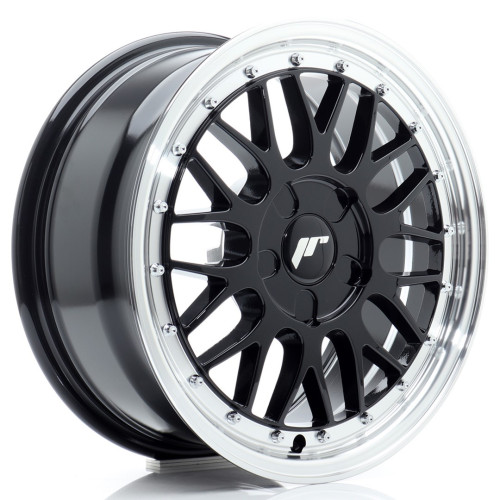 Felga Aluminiowa JR Wheels JR23 16x7 ET20-45 5H BLANK Gloss Black w/Machined Lip