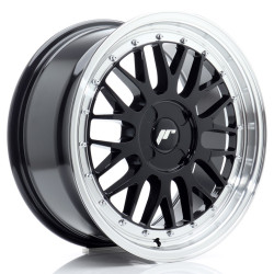 Felga Aluminiowa JR Wheels JR23 17x7,5 ET20-40 4H BLANK Gloss Black w/Machined Lip