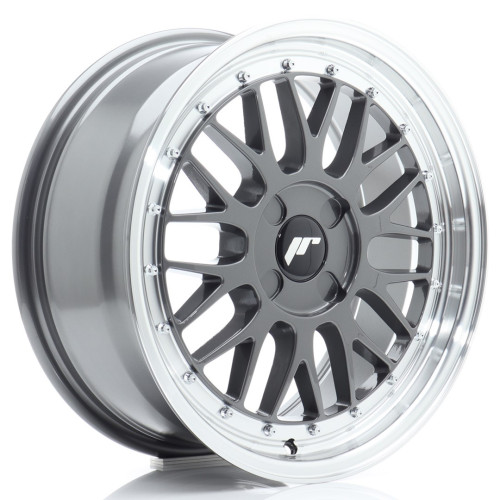 Felga Aluminiowa JR Wheels JR23 17x7,5 ET20-40 4H BLANK Hyper Gray w/Machined Lip