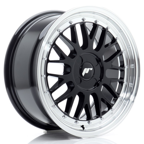 Felga Aluminiowa JR Wheels JR23 17x8 ET20-45 4H BLANK Gloss Black w/Machined Lip