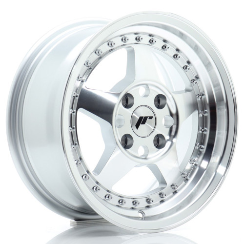 Felga Aluminiowa JR Wheels JR6 15x7 ET25 4x100 Silver Machined Face