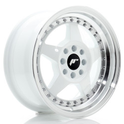 Felga Aluminiowa JR Wheels JR6 15x7 ET25 4x100/108 White w/Machined Lip