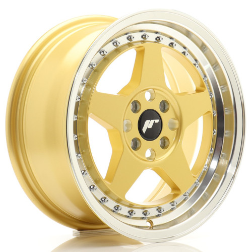 Felga Aluminiowa JR Wheels JR6 16x7 ET35 4x100 Gold w/Machined Lip