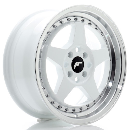 Felga Aluminiowa JR Wheels JR6 16x7 ET35 4x100 White w/Machined Lip