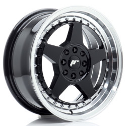 Felga Aluminiowa JR Wheels JR6 16x7 ET25 4x100/108 Gloss Black w/Machined Lip