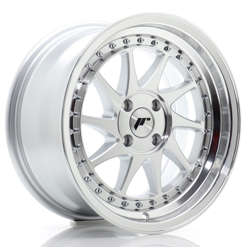 Felga Aluminiowa JR Wheels JR26 16x8 ET30 4x100 Silver Machined Face