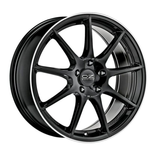 OZ Racing Veloce GT 17x7,5 ET45 5x114,30 Gloss Black Diamond Lip